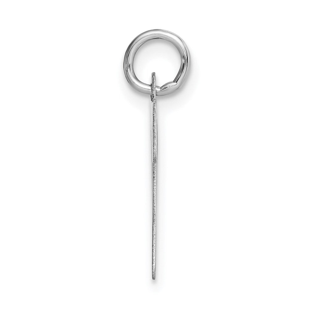 14K Weißgold 14K Weißgold Mittel Schreibschrift Buchstabe P Initiale Charm