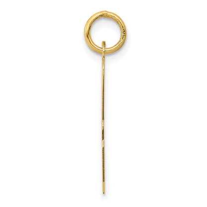 14K Gelbgold 14K Groß Schreibschrift Buchstabe A Initiale Charm