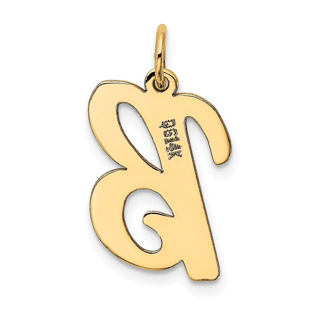 14K Gelbgold 14K Groß Schreibschrift Buchstabe B Initiale Charm