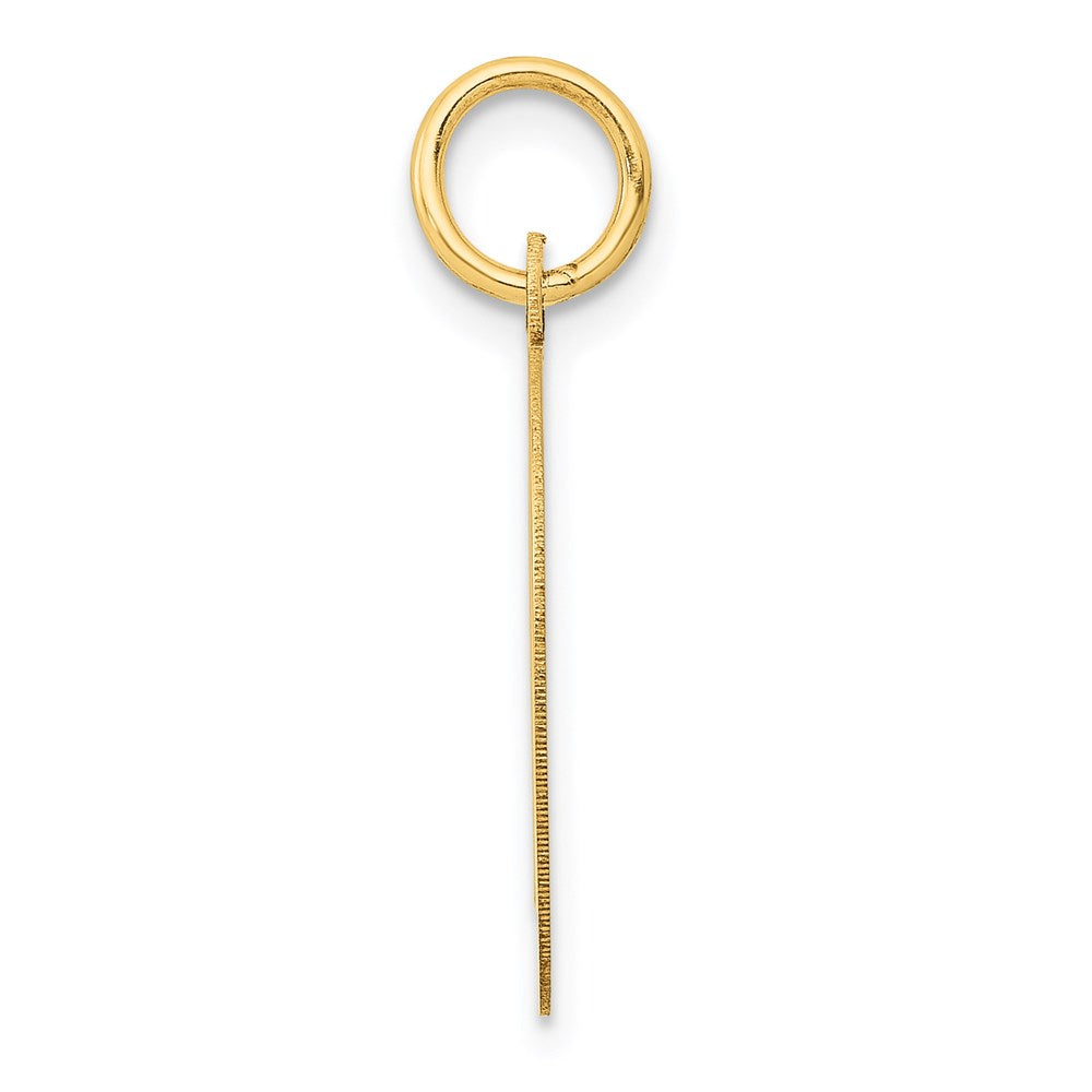 14K Gelbgold 14K Groß Schreibschrift Buchstabe D Initiale Charm