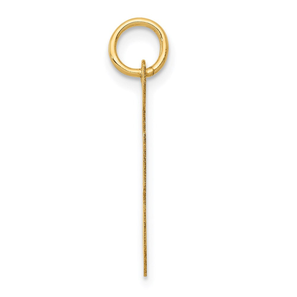 14K Gelbgold 14K Groß Schreibschrift Buchstabe F Initiale Charm