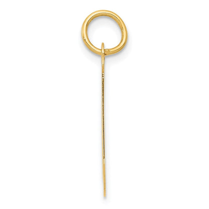 14K Gelbgold 14K Groß Schreibschrift Buchstabe J Initiale Charm