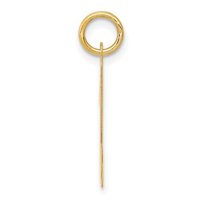 14K Gelbgold 14K Groß Schreibschrift Buchstabe N Initiale Charm