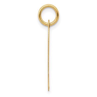 14K Gelbgold 14K Groß Schreibschrift Buchstabe P Initiale Charm