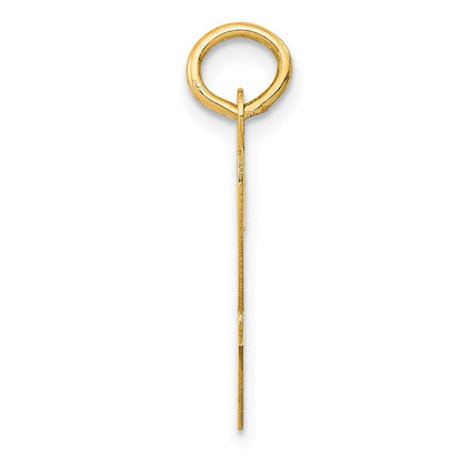 14K Gelbgold 14K Groß Schreibschrift Buchstabe W Initiale Charm
