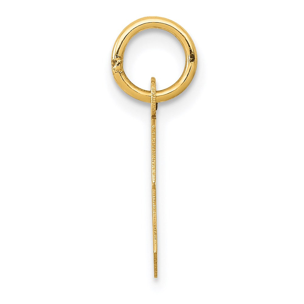 14K Gelbgold 14K Klein Block Buchstabe C Initiale Charm