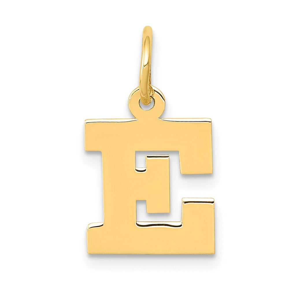14K Gelbgold 14K Klein Block Buchstabe E Initiale Charm
