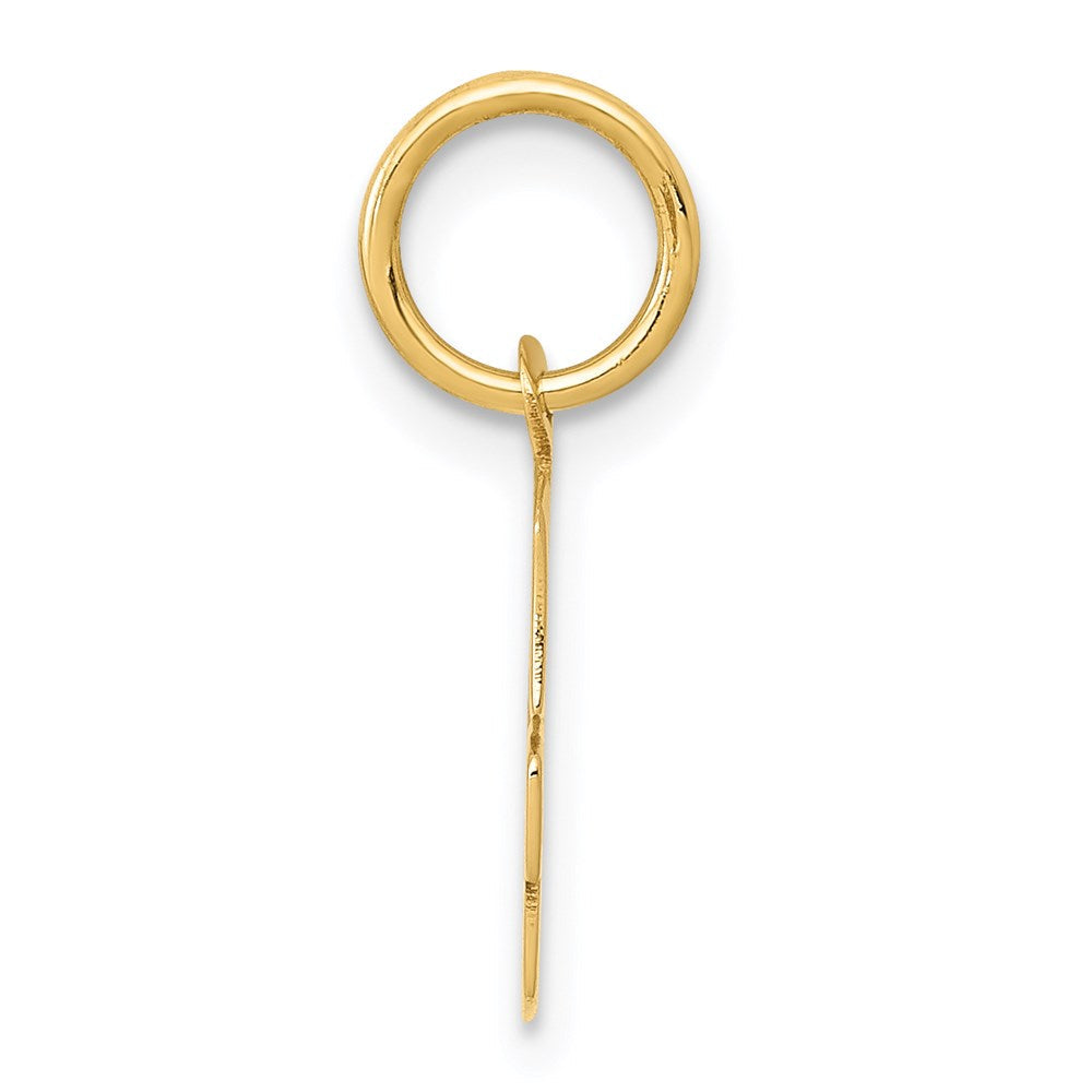 14K Gelbgold 14K Klein Block Buchstabe G Initiale Charm