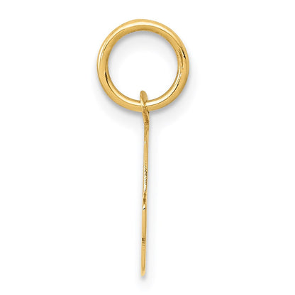 14K Gelbgold 14K Klein Block Buchstabe G Initiale Charm