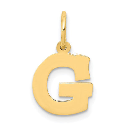 14K Gelbgold 14K Klein Block Buchstabe G Initiale Charm