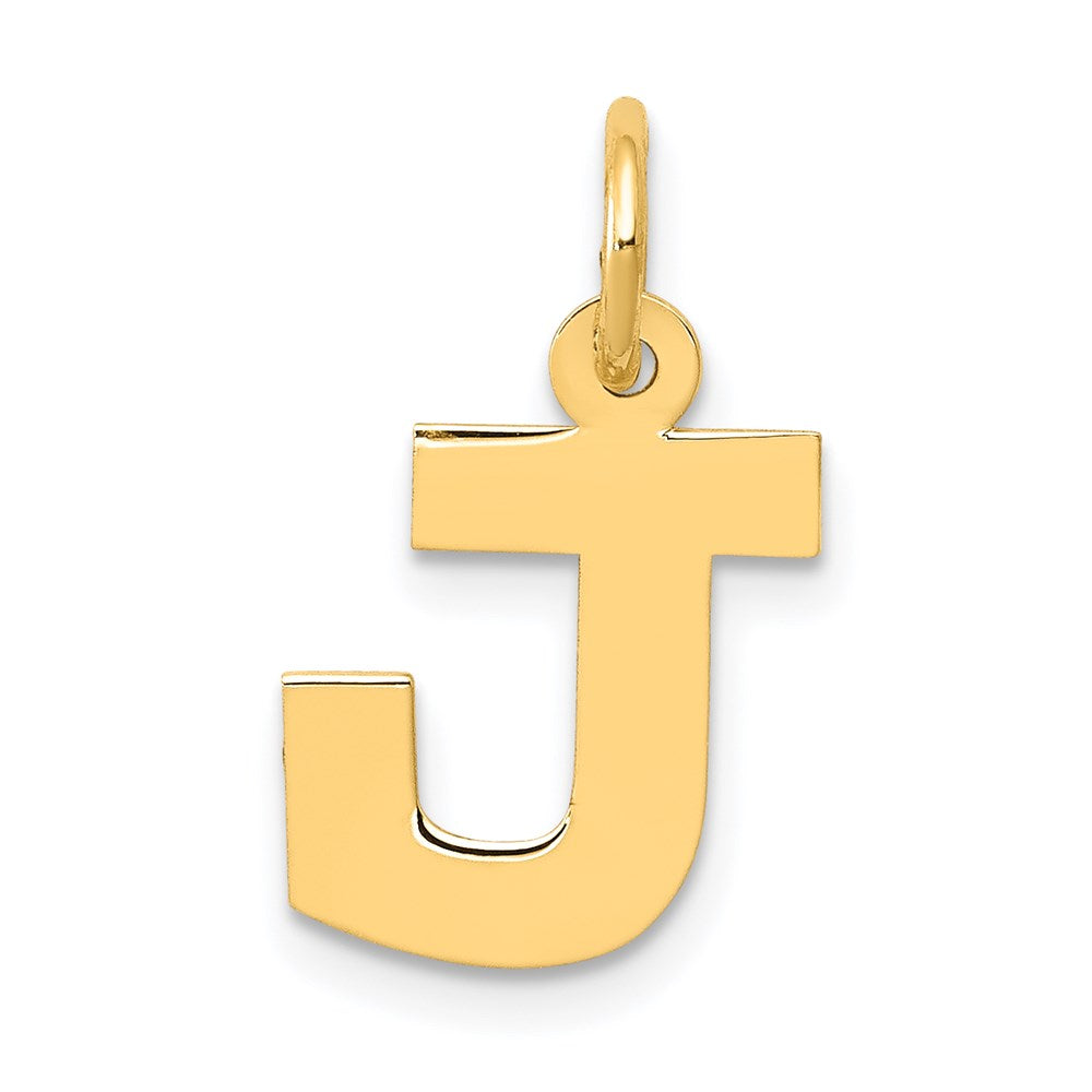 14K Gelbgold 14K Klein Block Buchstabe J Initiale Charm