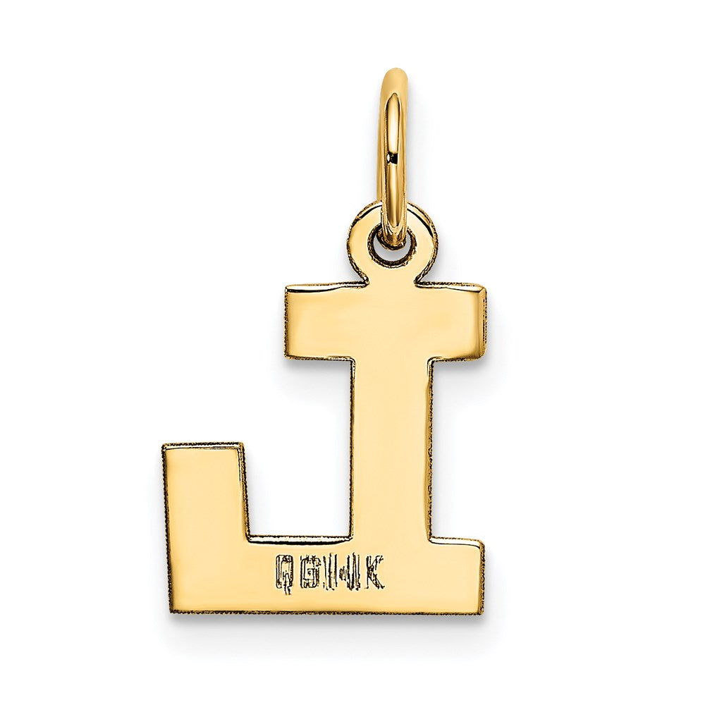 14K Gelbgold 14K Klein Block Buchstabe L Initiale Charm