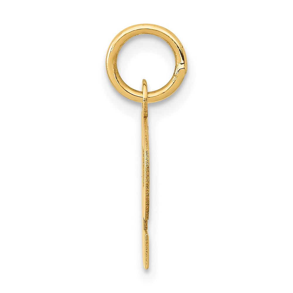 14K Gelbgold 14K Klein Block Buchstabe P Initiale Charm