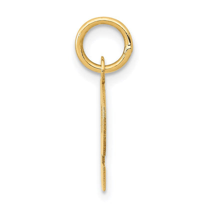 14K Gelbgold 14K Klein Block Buchstabe P Initiale Charm