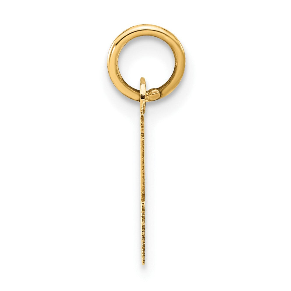 14K Gelbgold Klein Block Initiale Z Charm