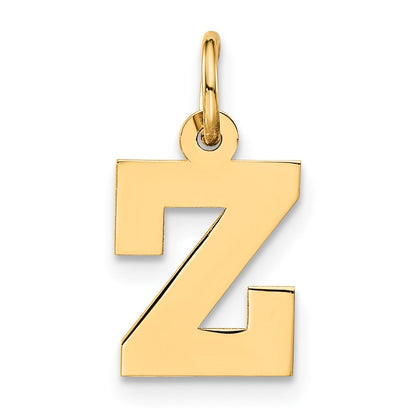 14K Gelbgold Klein Block Initiale Z Charm