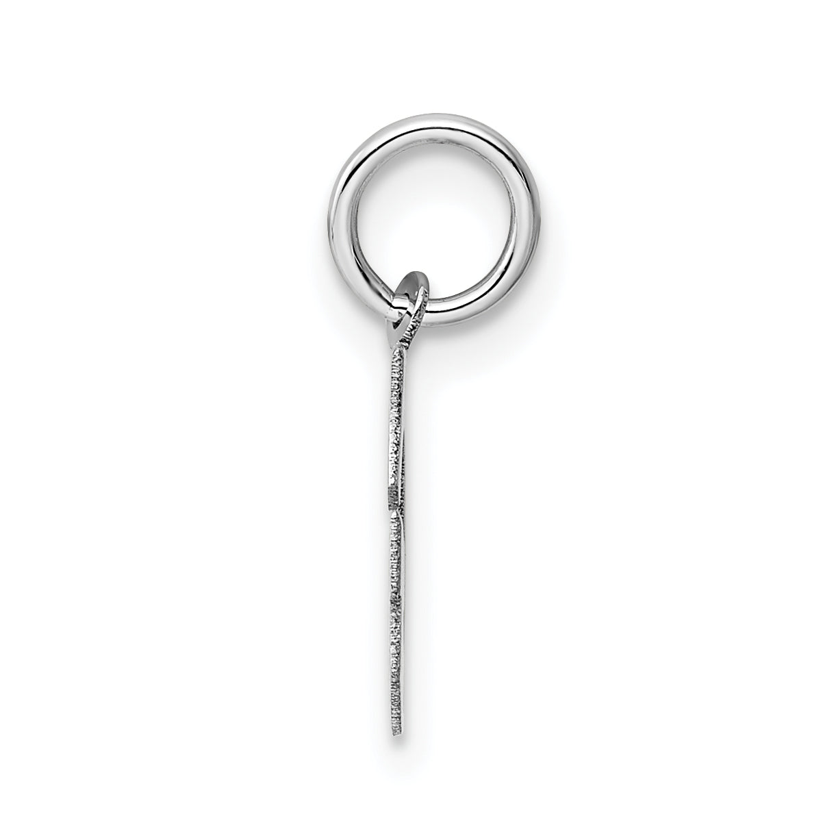 14K Weißgold 14kw Klein Block Buchstabe G Initiale Charm