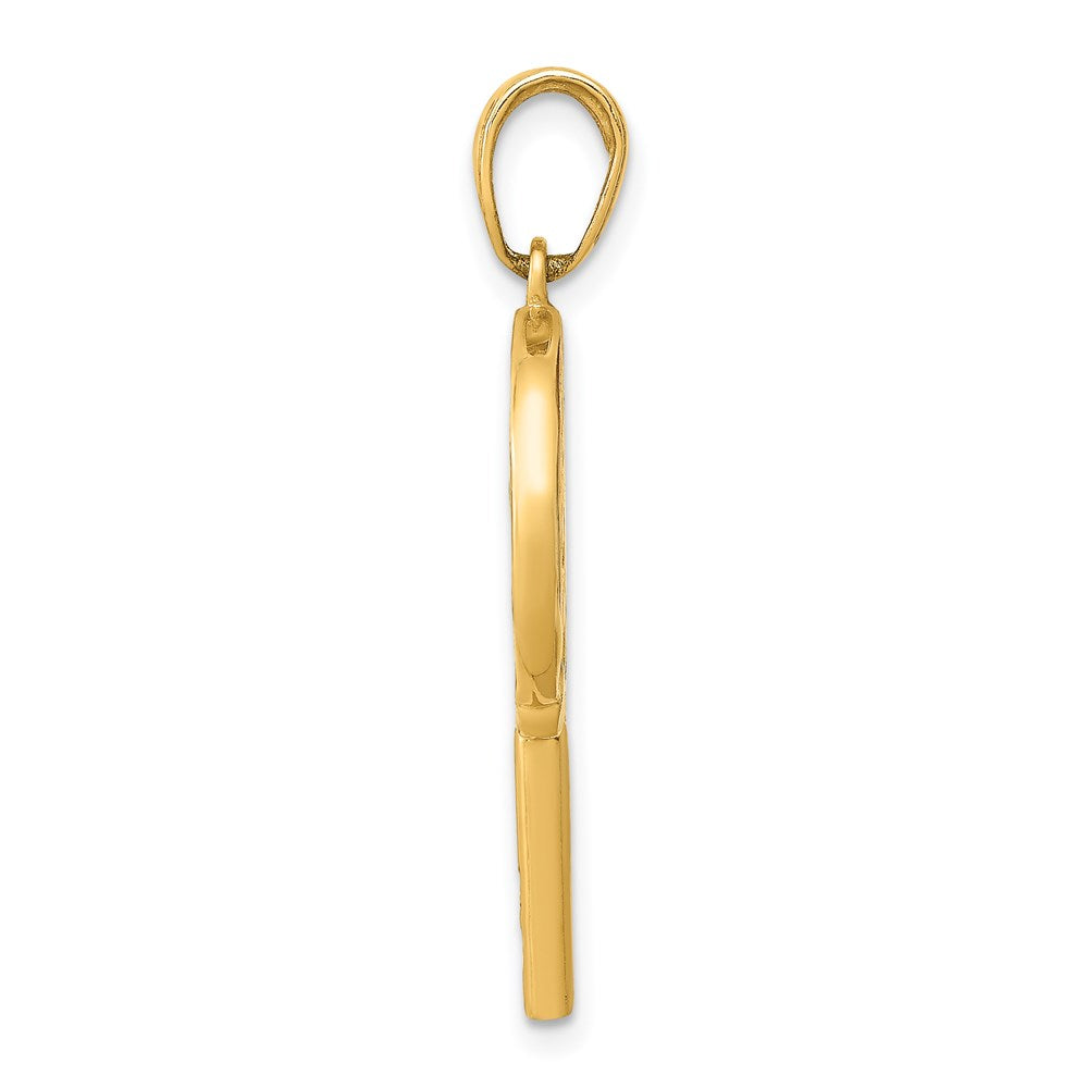 14K Gelbgold 3D-emaillierter Lolli-Anhänger