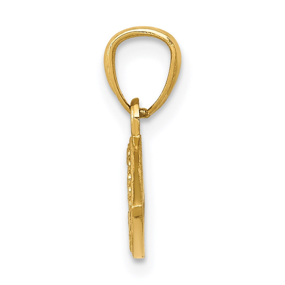 14K Gelbgold 14K Emailliert Auge Anhänger
