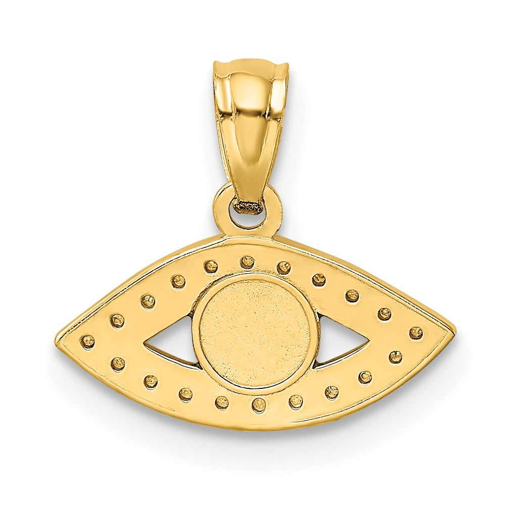 14K Gelbgold 14K Emailliert Auge Anhänger