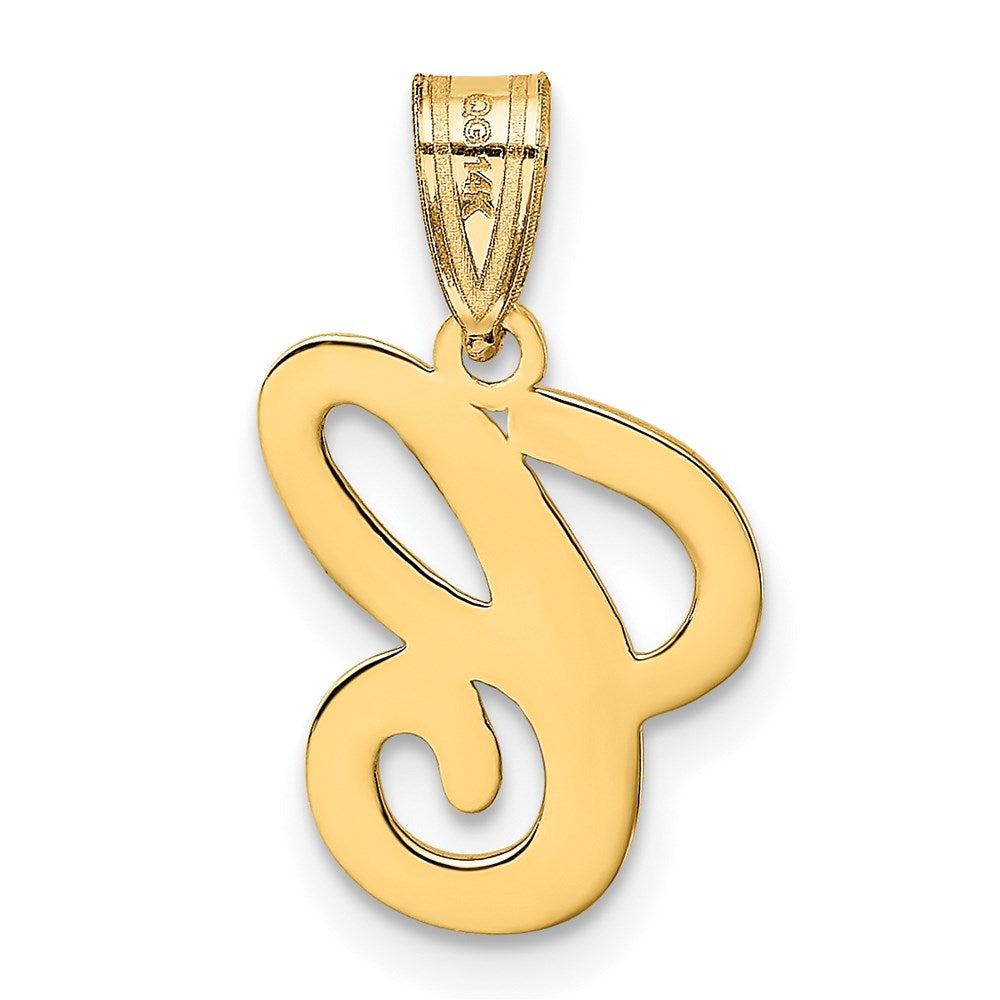 14K Gelbgold Schriftbuchstabe „C" Initial-Anhänger