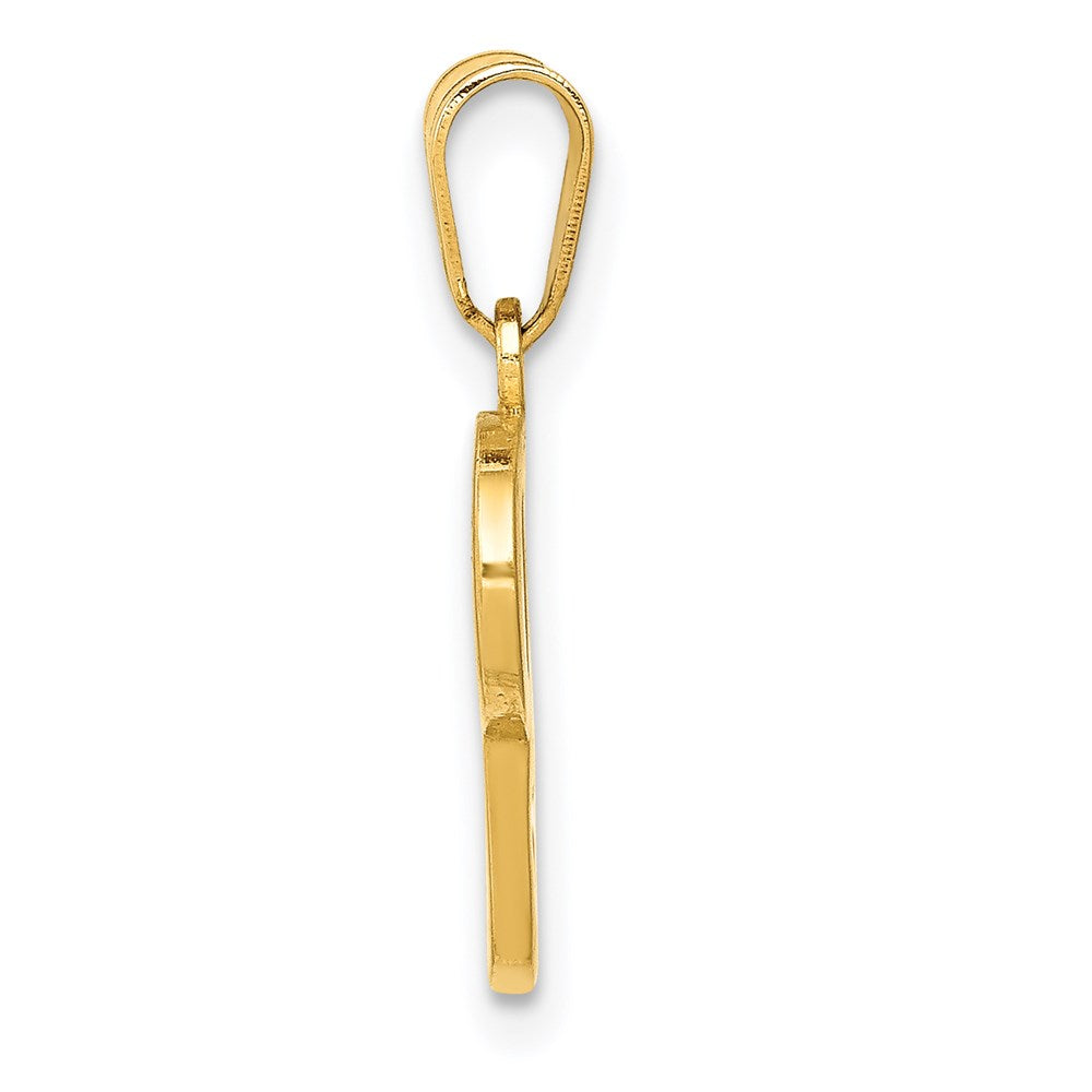14K Gelbgold Schreibschrift-Buchstabe „P" Initial-Anhänger