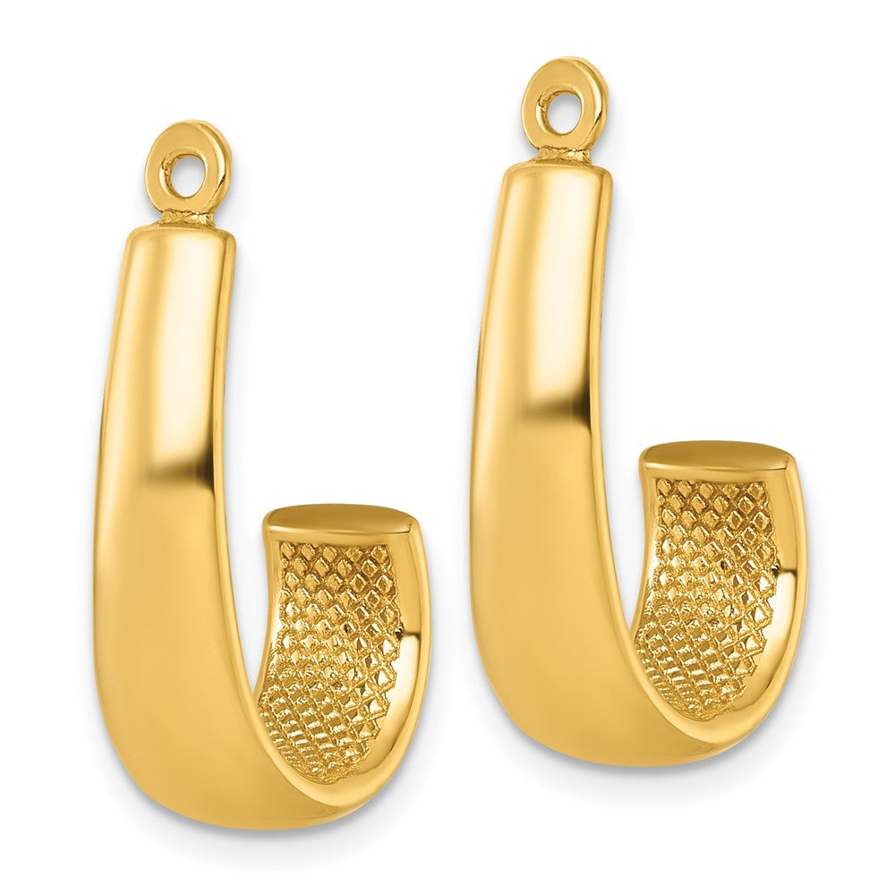 14K Gelbgold Ohrring-Jackets J
