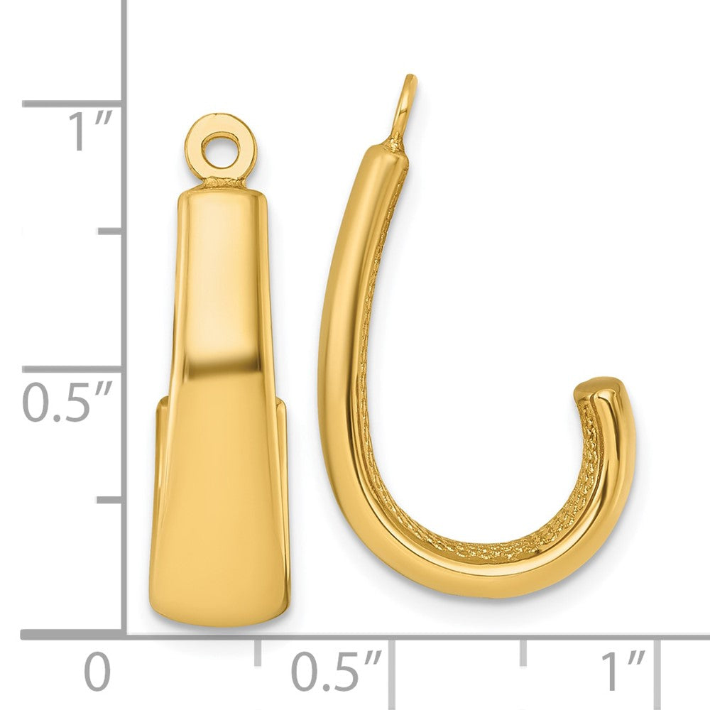 14K Gelbgold Ohrring-Jackets J