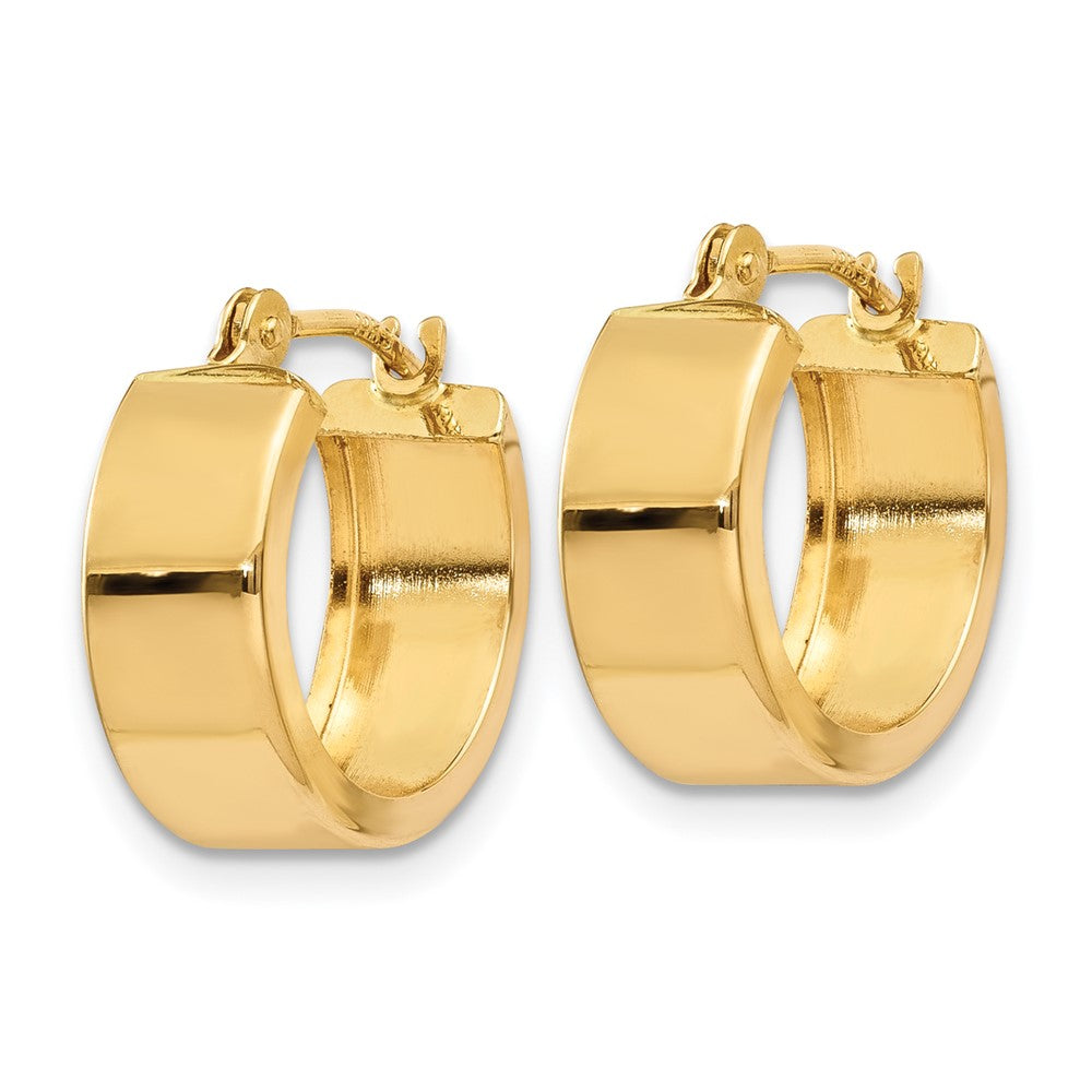 14K Gelbgold Poliert Creolen