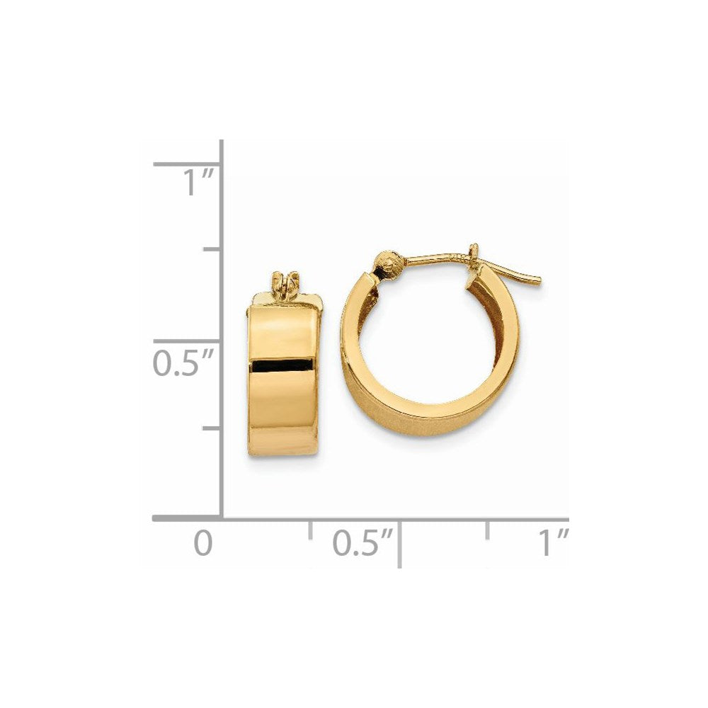 14K Gelbgold Poliert Creolen
