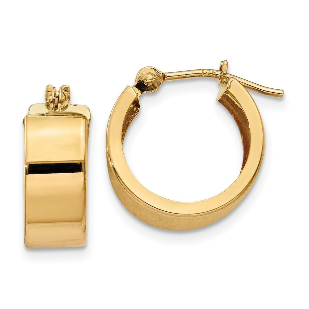 14K Gelbgold Poliert Creolen