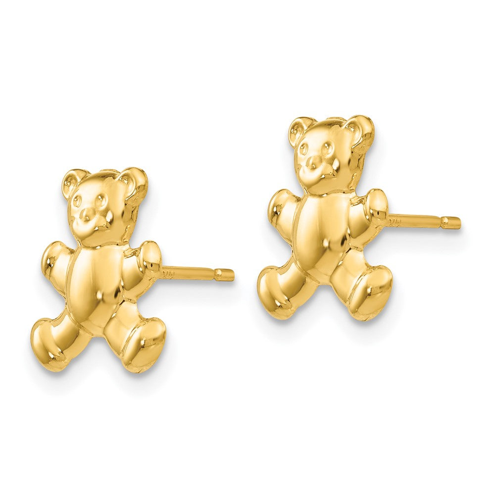 14K Gelbgold Teddy Bär Ohrstecker