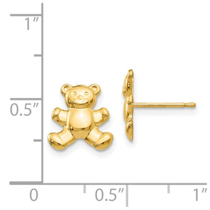 14K Gelbgold Teddy Bär Ohrstecker