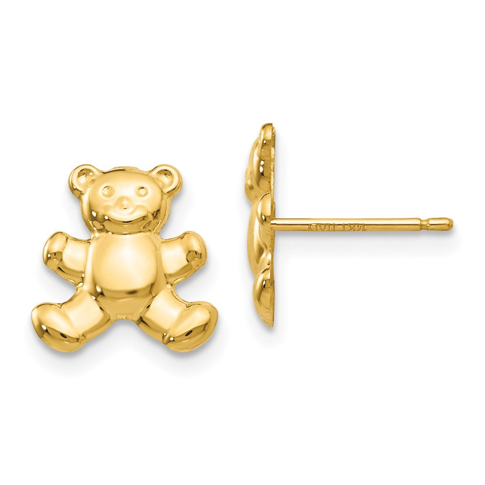 14K Gelbgold Teddy Bär Ohrstecker