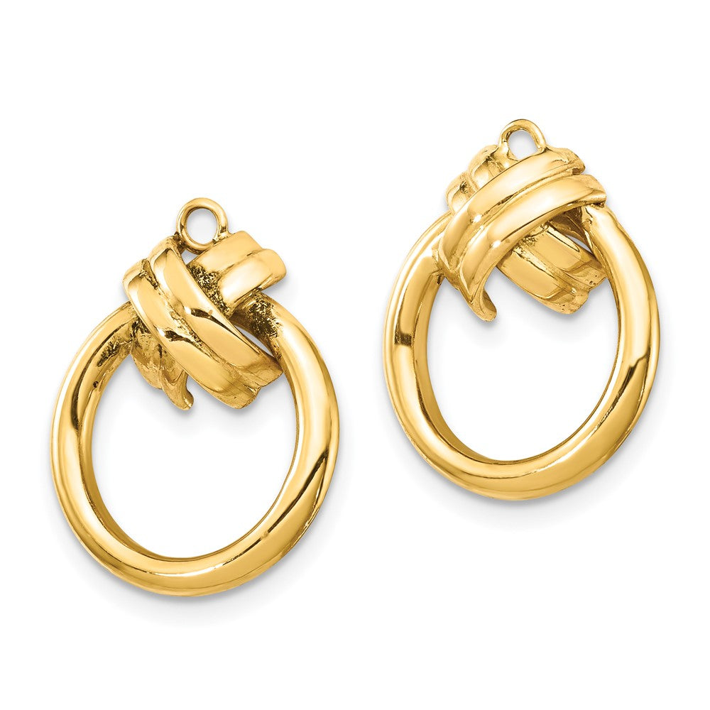 14K Gelbgold Ohrring-Jacket in Ohrhänger-Optik