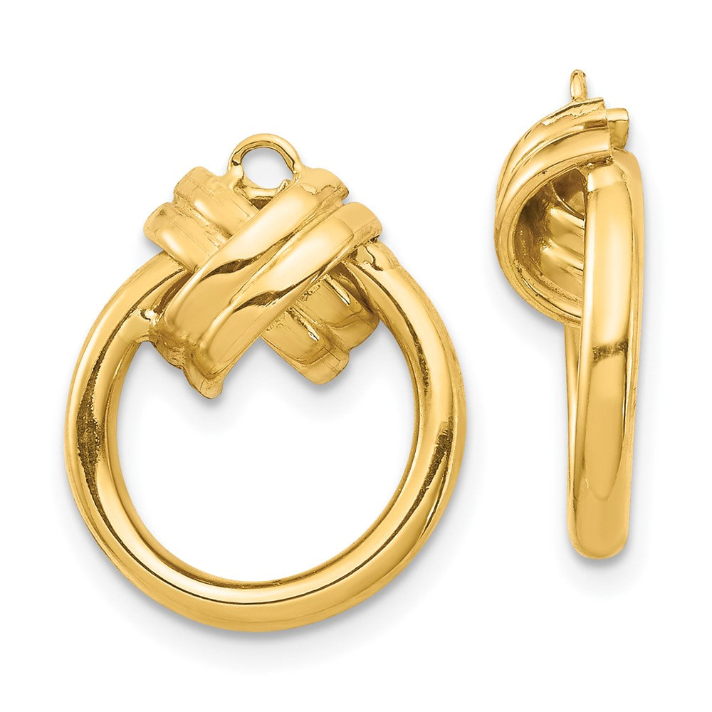 14K Gelbgold Ohrring-Jacket in Ohrhänger-Optik