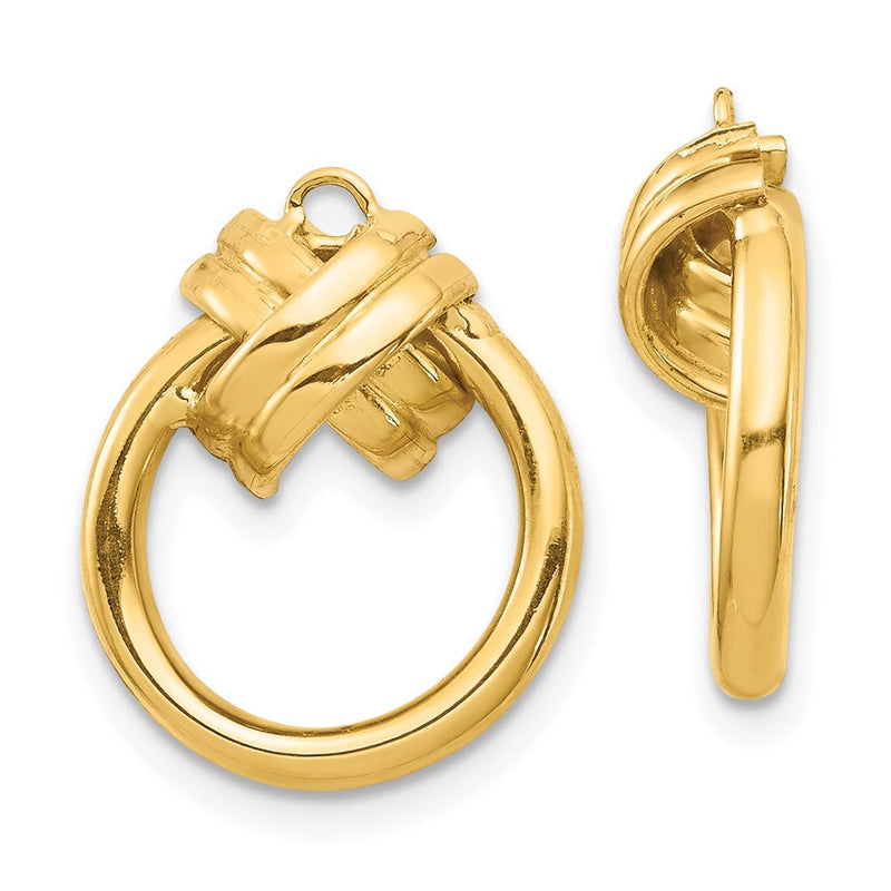 14K Gelbgold Ohrring-Jacket in Ohrhänger-Optik