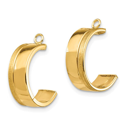 14K Gelbgold Ohrhänger-Ohrring-Jacket