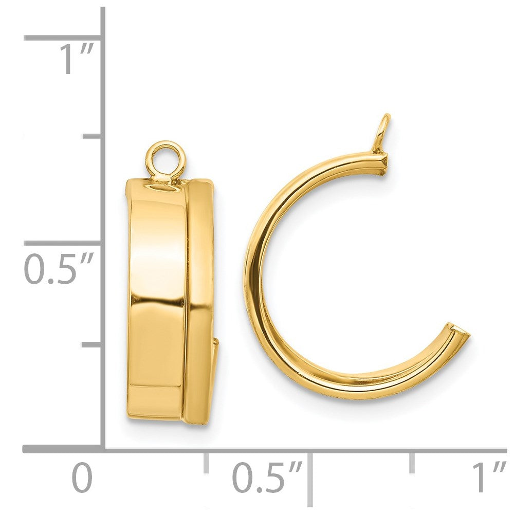 14K Gelbgold Ohrhänger-Ohrring-Jacket