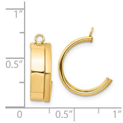 14K Gelbgold Ohrhänger-Ohrring-Jacket
