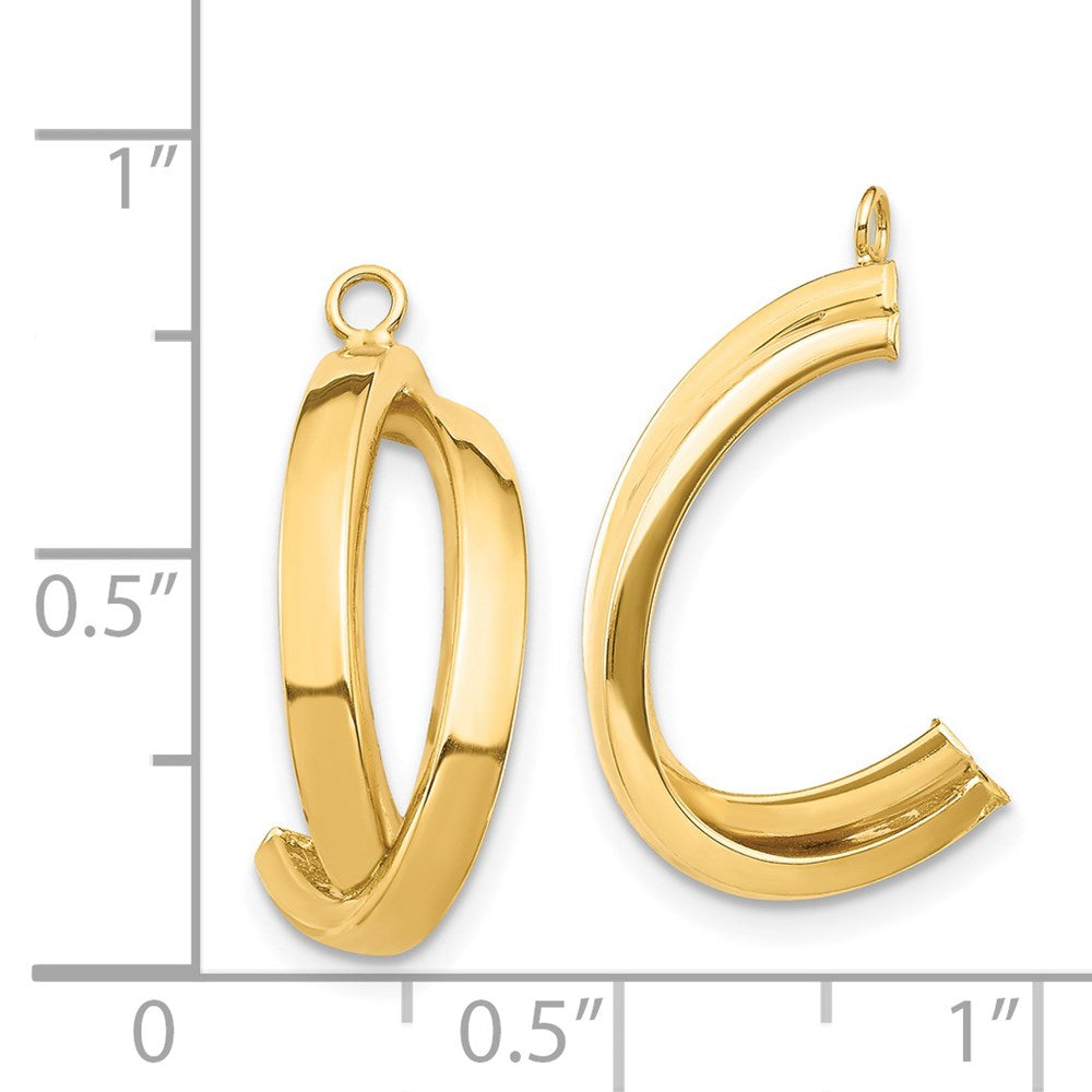 14K Gelbgold Ohrring-Jacket mit Ohrhaenger