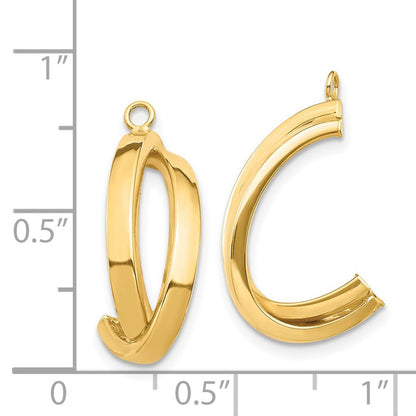 14K Gelbgold Ohrring-Jacket mit Ohrhaenger