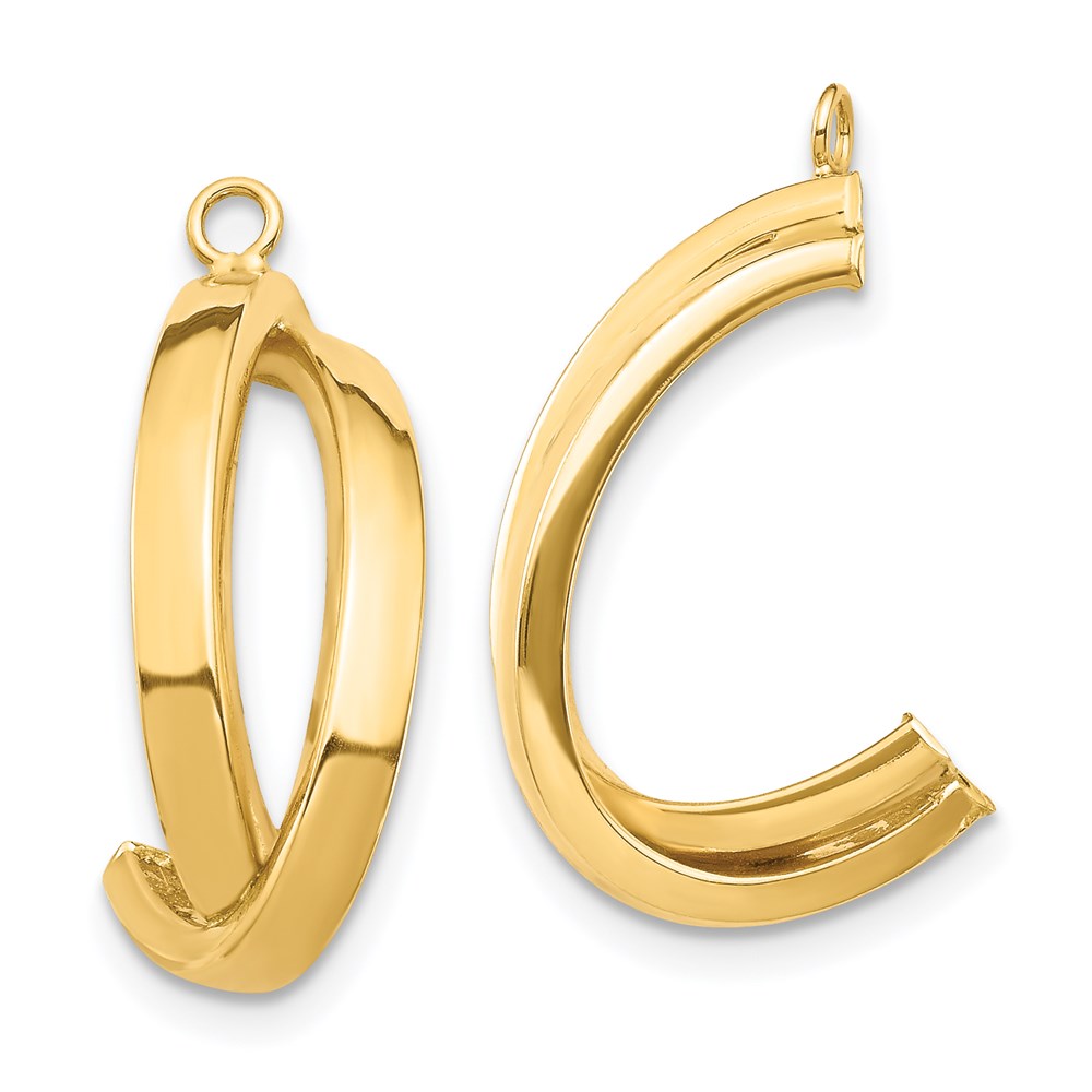14K Gelbgold Ohrring-Jacket mit Ohrhaenger