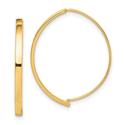 14K Gelbgold Ohrhänger-Durchzieher-Ohrringe