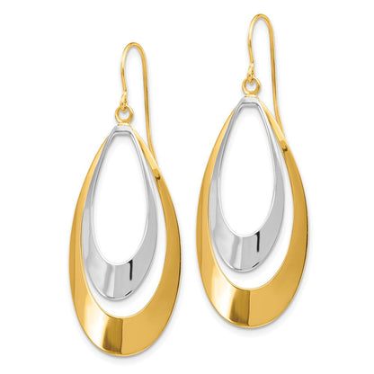 14K Bicolor-Gold Ohrhänger
