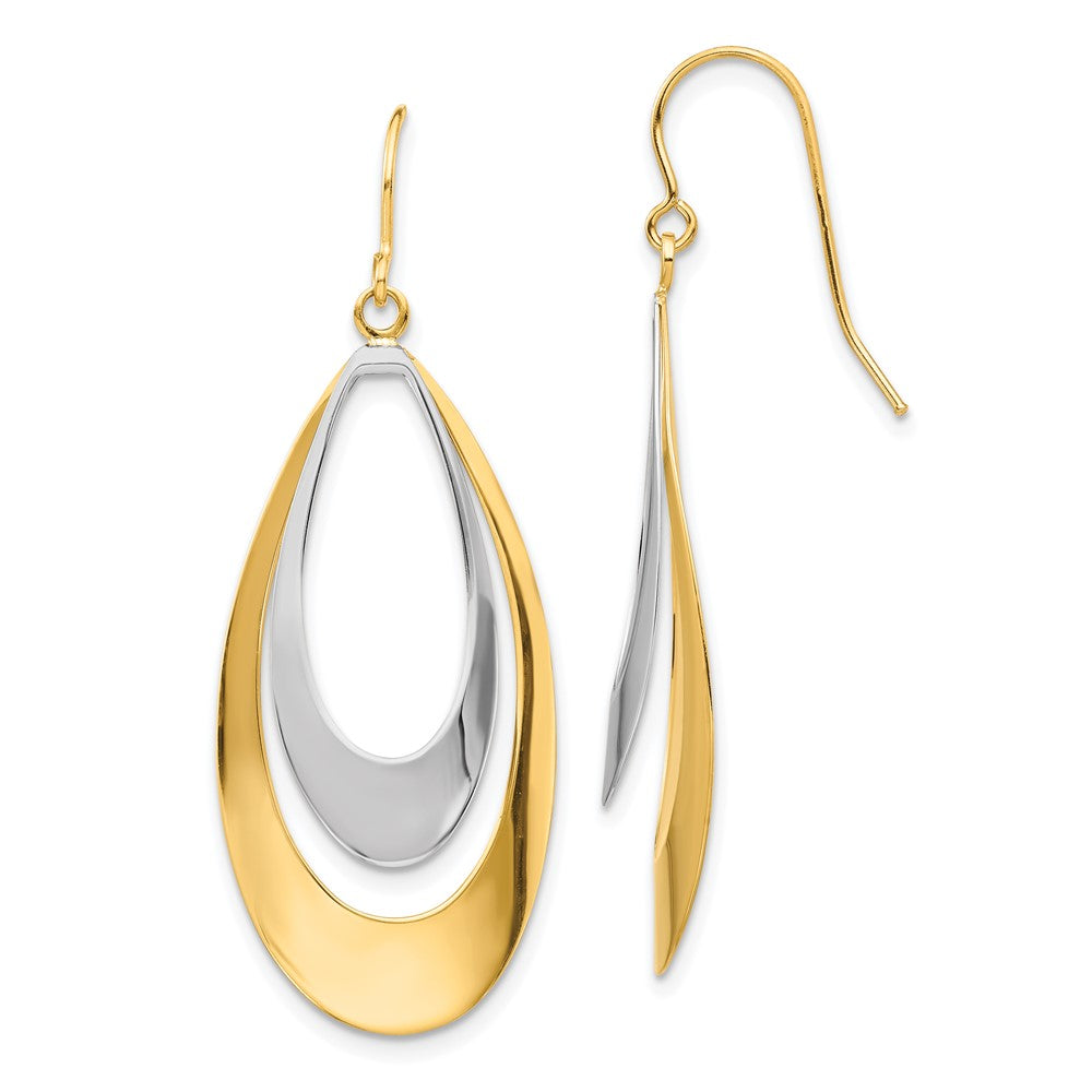 14K Bicolor-Gold Ohrhänger