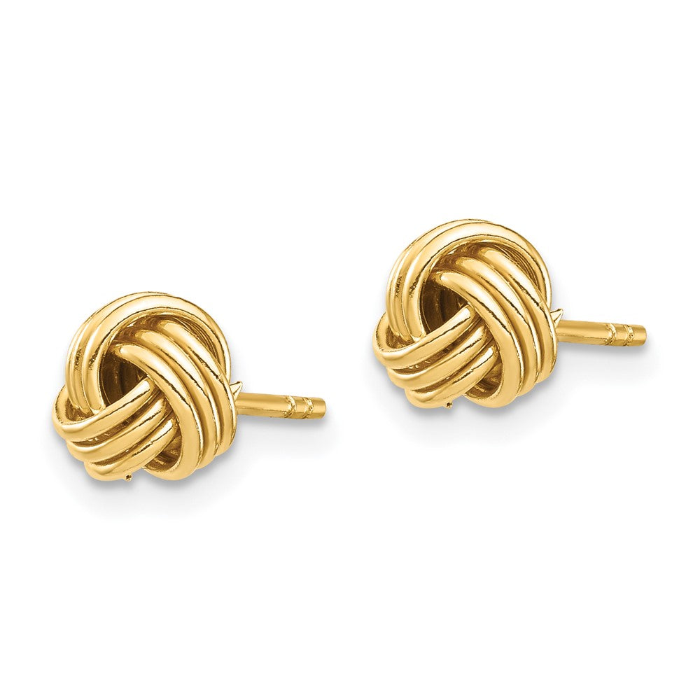 14K Gold Liebesknoten-Ohrstecker