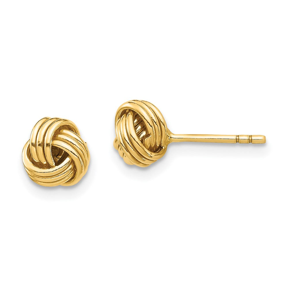 14K Gold Liebesknoten-Ohrstecker