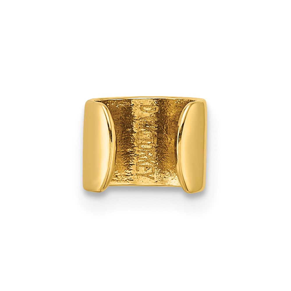 14K Gelbgold Poliert Einfach Ohr Manschette