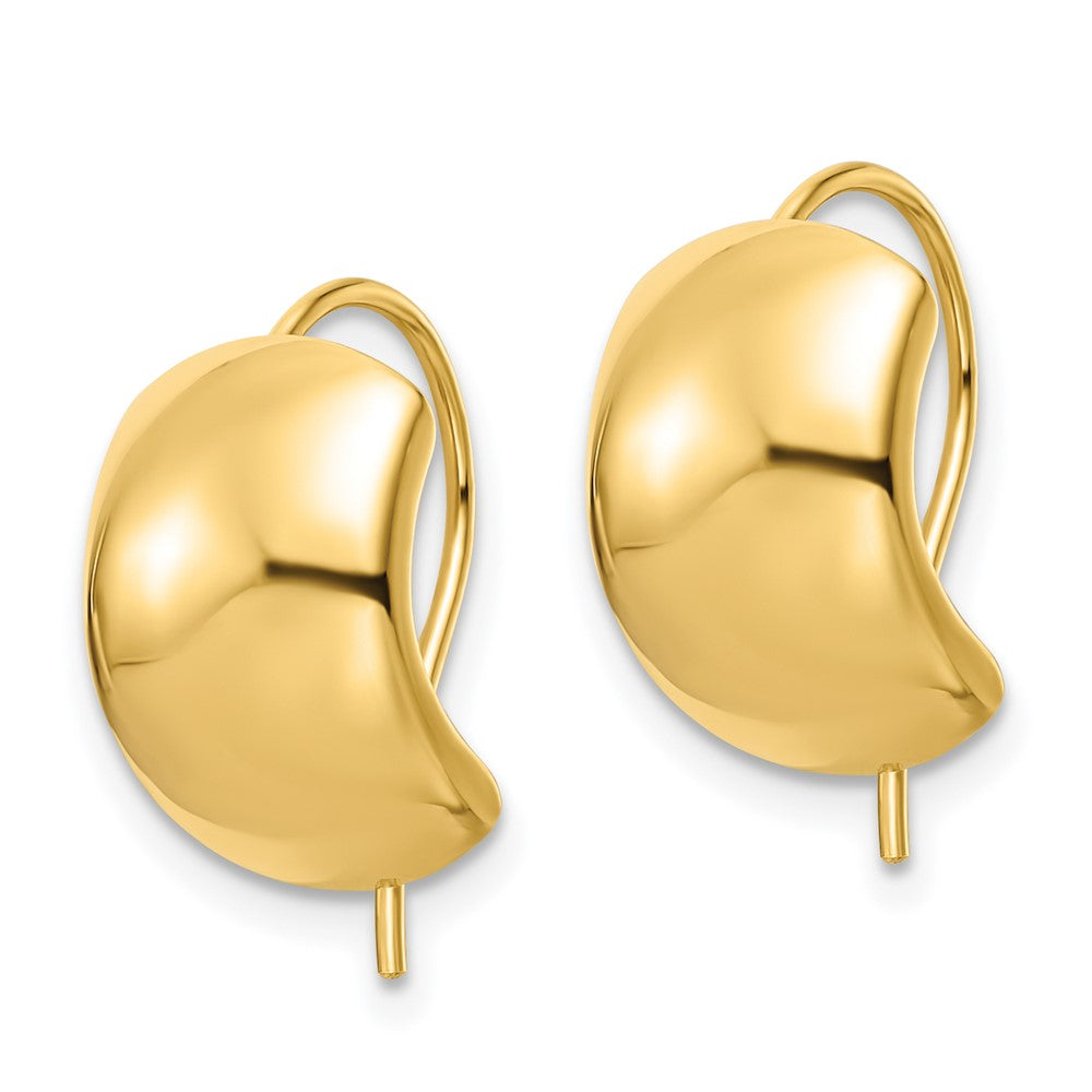 14K Gelbgold Ohrringe, poliert